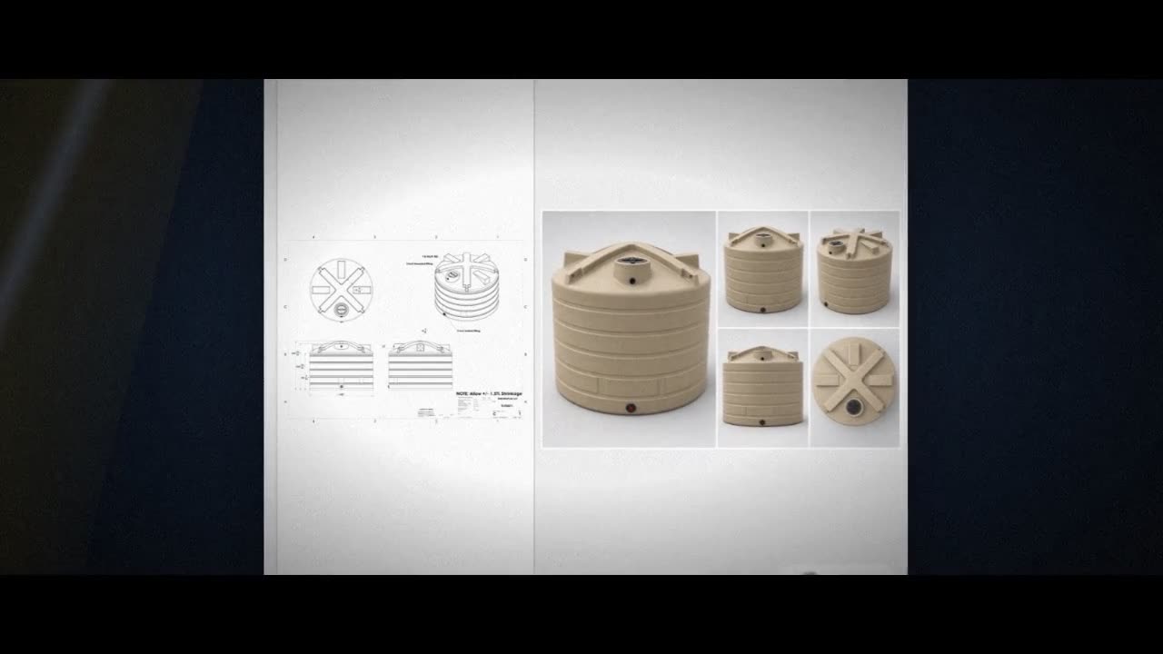 Enduraplas 6011 Gallon Beige Vertical Water Storage Tank video