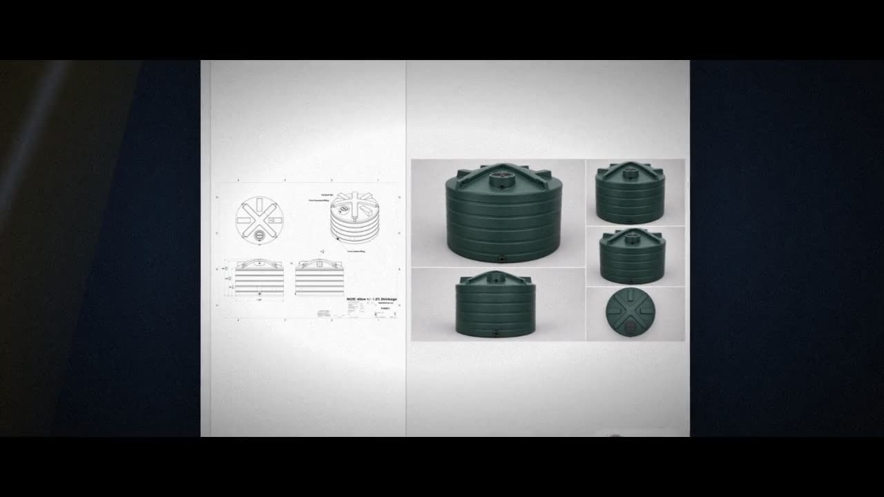 Enduraplas 6011 Gallon Dark Green Vertical Water Storage Tank video