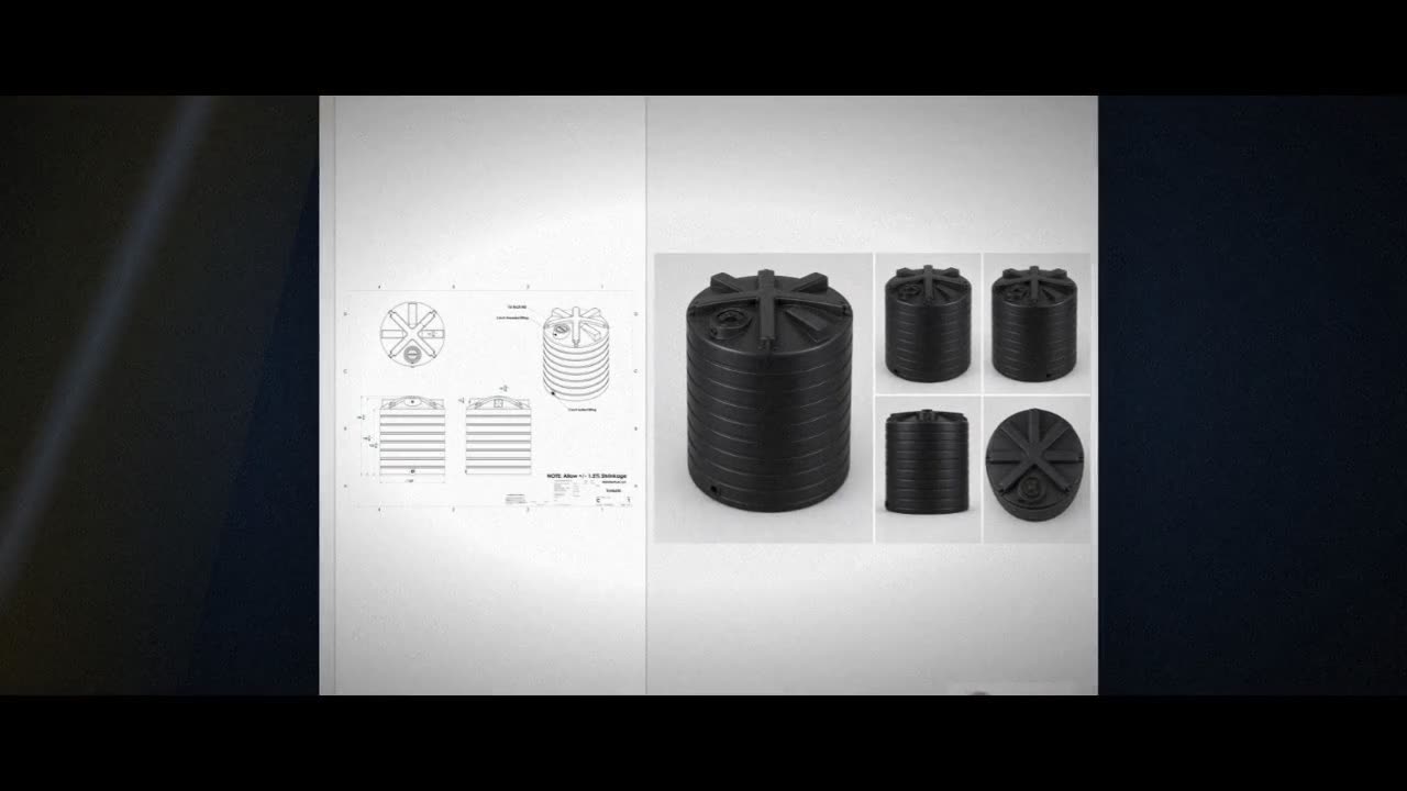 Enduraplas 6250 Gallon Black Vertical Water Storage Tank video