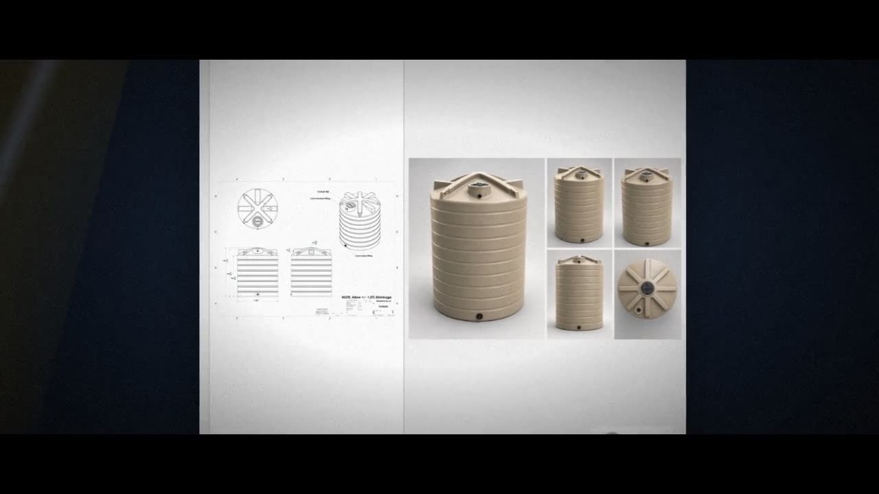Enduraplas 6250 Gallon Beige Vertical Water Storage Tank video