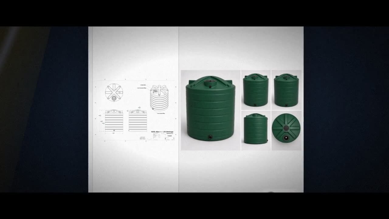 Enduraplas 6250 Gallon Dark Green Vertical Water Storage Tank video
