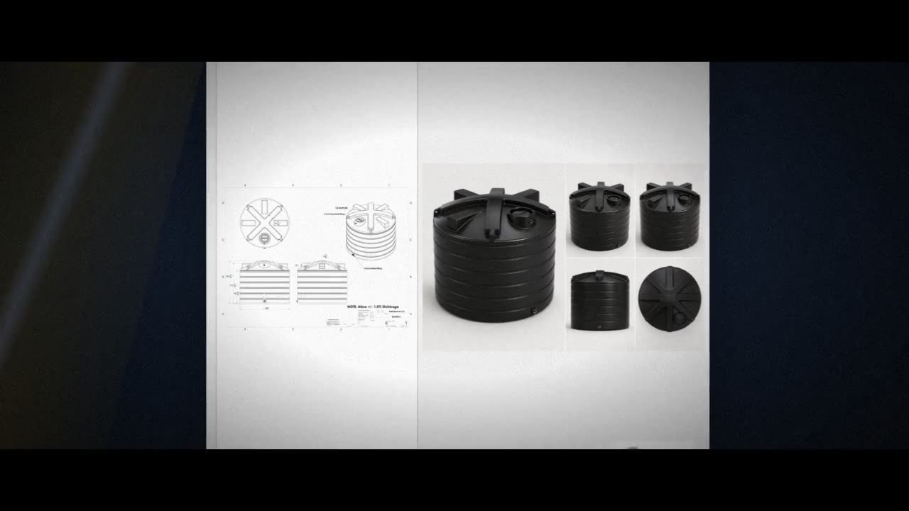 Enduraplas 7011 Gallon Black Vertical Water Storage Tank video