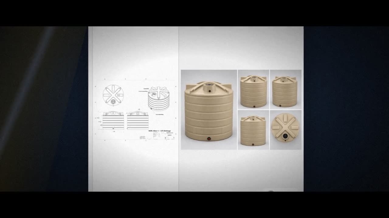 Enduraplas 7011 Gallon Beige Vertical Water Storage Tank video