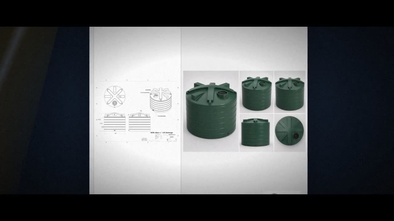 Enduraplas 7011 Gallon Dark Green Vertical Water Storage Tank video