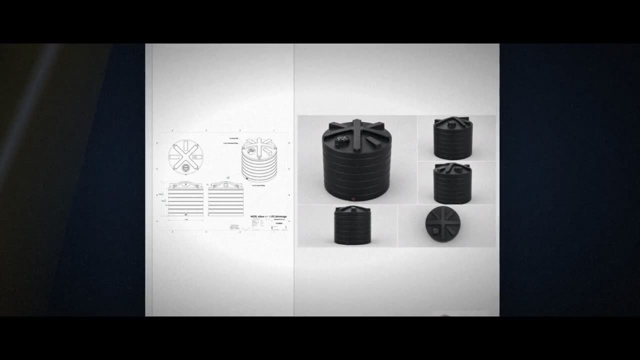 Enduraplas 8000 Gallon Black Vertical Water Storage Tank video