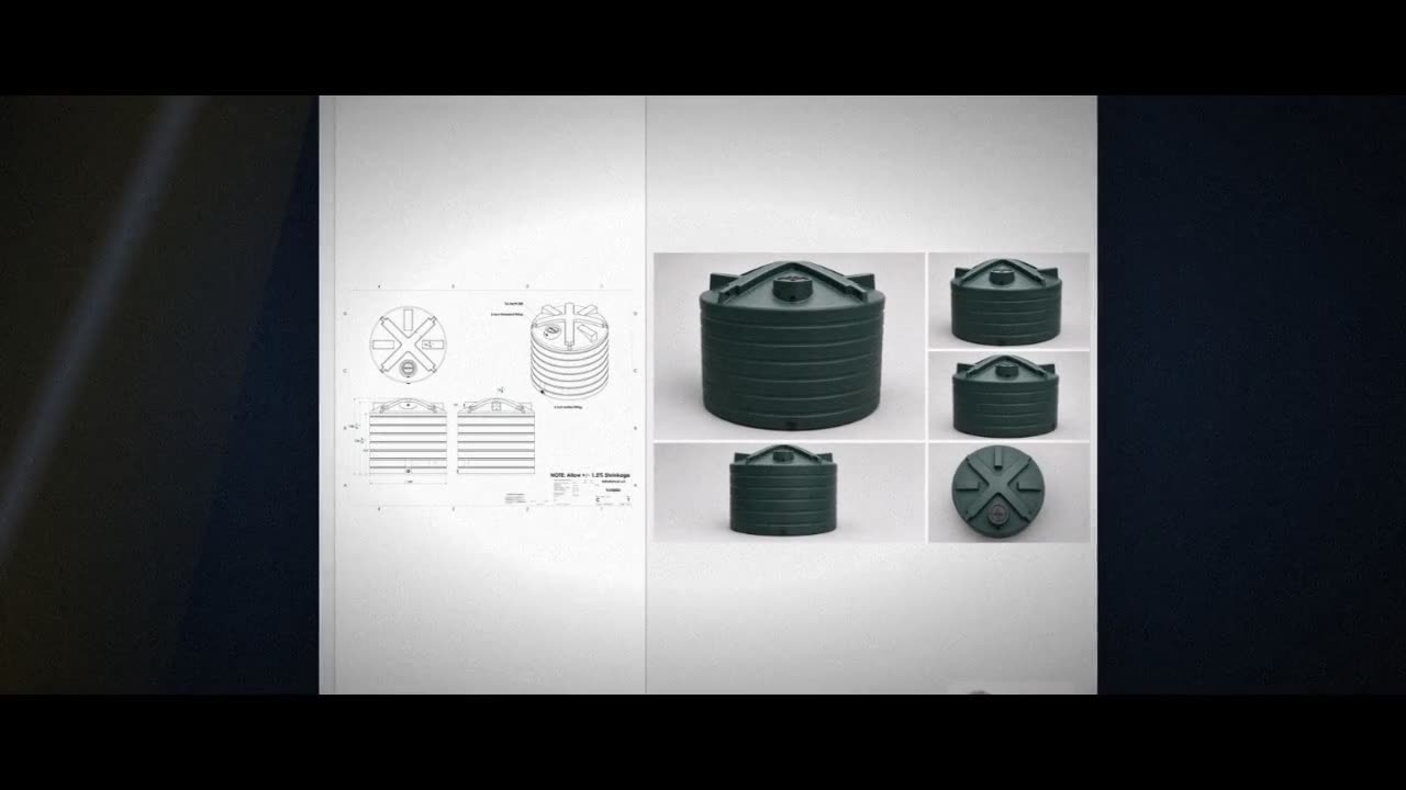 Enduraplas 8000 Gallon Dark Green Vertical Water Storage Tank video