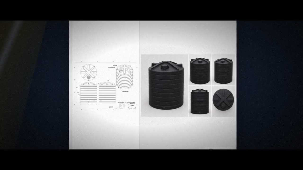 Enduraplas 10000 Gallon Black Vertical Water Storage Tank video
