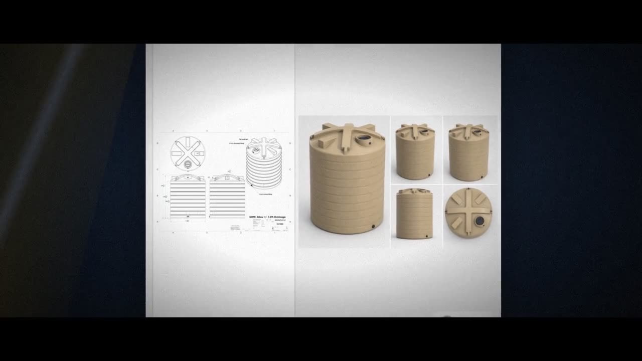 Enduraplas 10000 Gallon Beige Vertical Water Storage Tank video