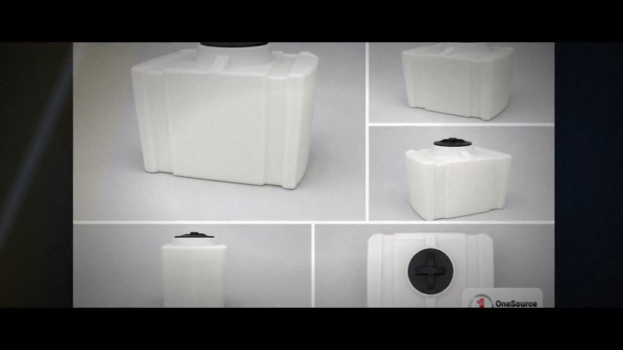 Chem-Tainer 100 Gallon Plastic Portable Flat Bottom Utility Tank in Wh video