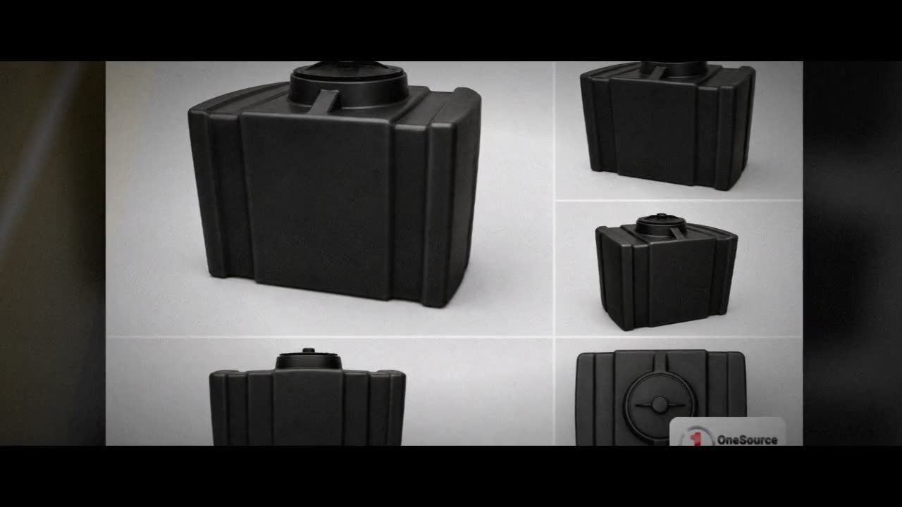Chem-Tainer 55 Gallon Plastic Portable Flat Bottom Utility Tank in Bla video