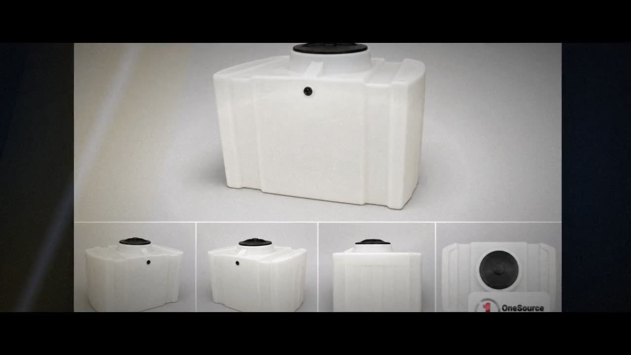 Chem-Tainer 70 Gallon Plastic Portable Utility Tank in White video