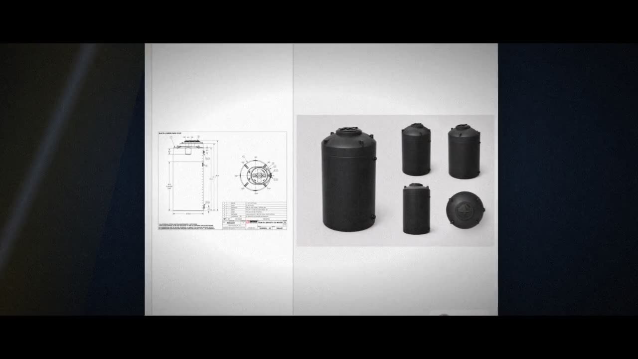 Snyder Industries 300 Gallon Black Vertical Water Storage Tank video