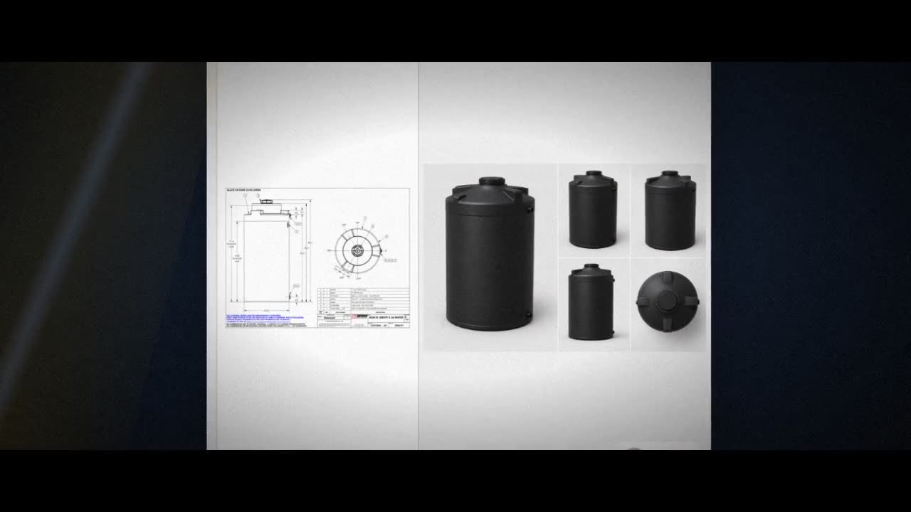 Snyder Industries 300 Gallon Black Vertical Water Storage Tank video