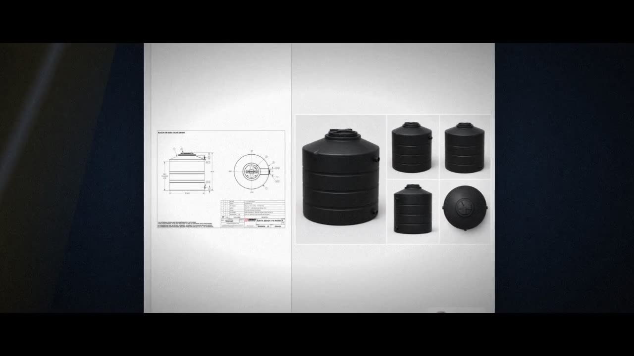 Snyder Industries 300 Gallon Black Vertical Water Storage Tank video