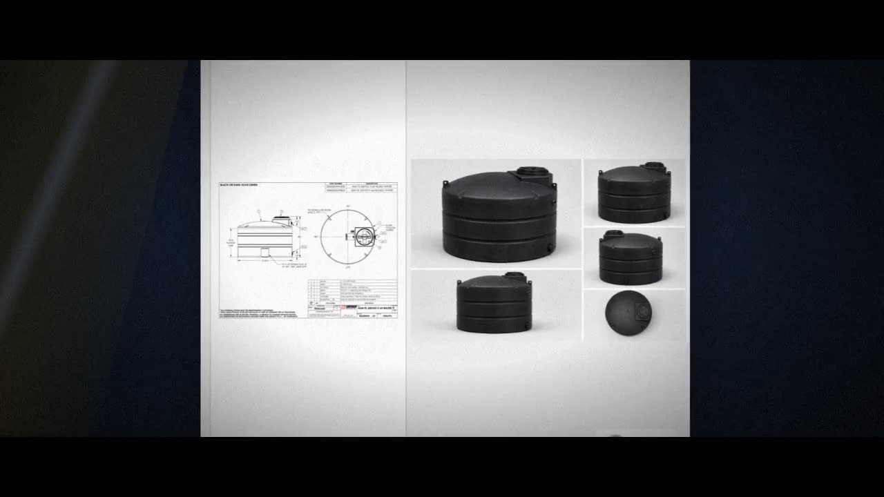 Snyder Industries 550 Gallon Black Vertical Water Storage Tank video
