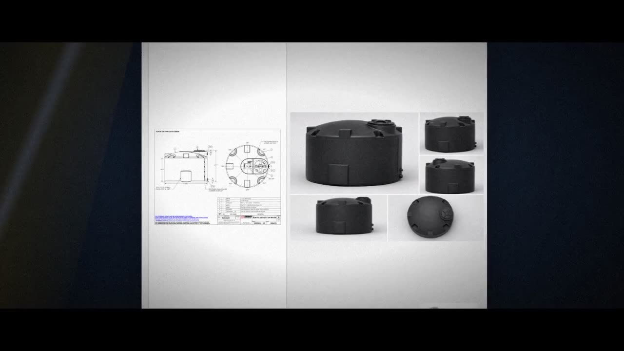 Snyder Industries 550 Gallon Black Vertical Water Storage Tank video