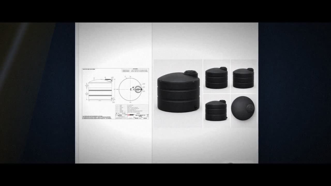 Snyder Industries 1000 Gallon Black Vertical Water Storage Tank video