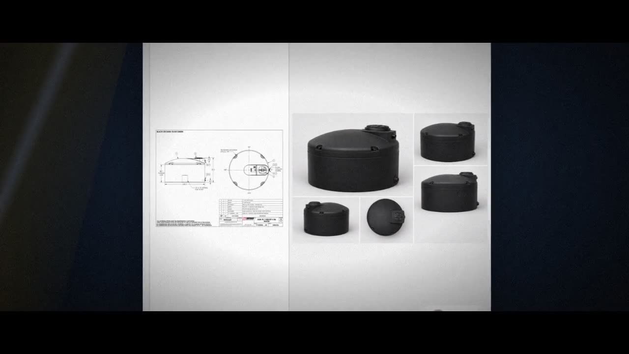 Snyder Industries 1100 Gallon Black Vertical Water Storage Tank video