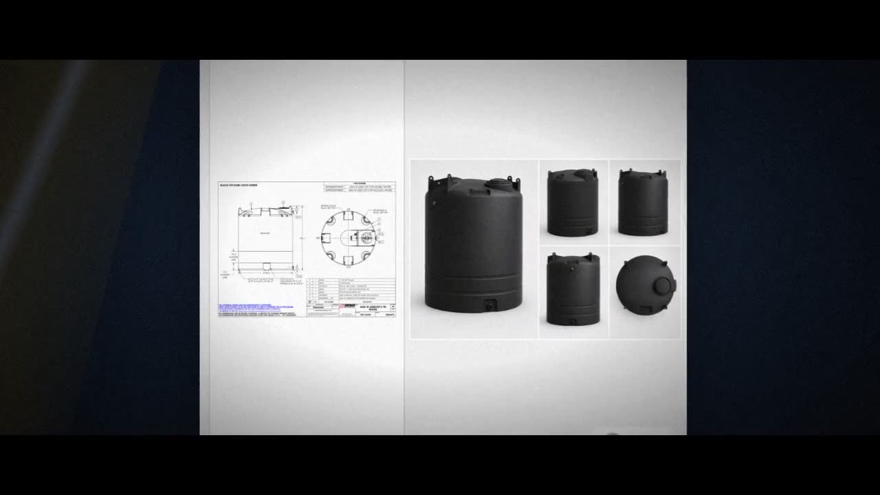 Snyder Industries 2500 Gallon Black Vertical Water Storage Tank video