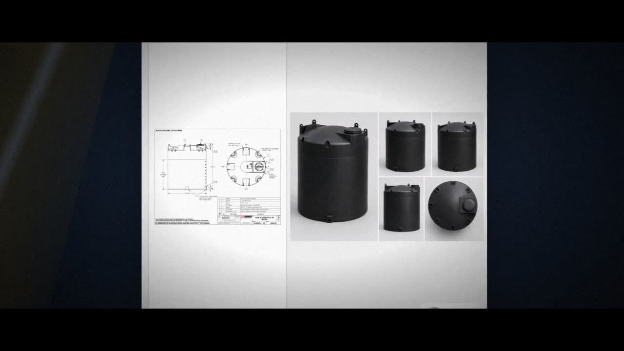 Snyder Industries 2500 Gallon Black Vertical Water Storage Tank video