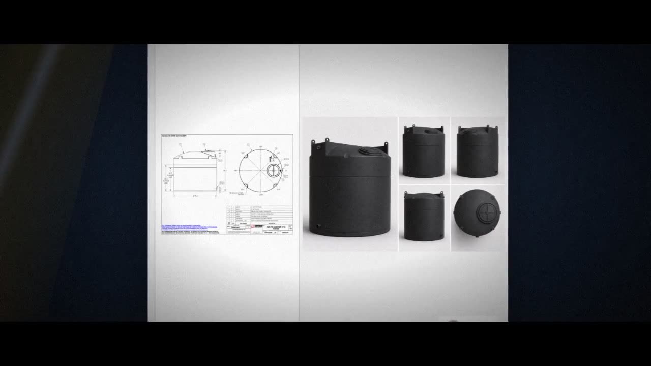Snyder Industries 2600 Gallon Black Vertical Water Storage Tank video