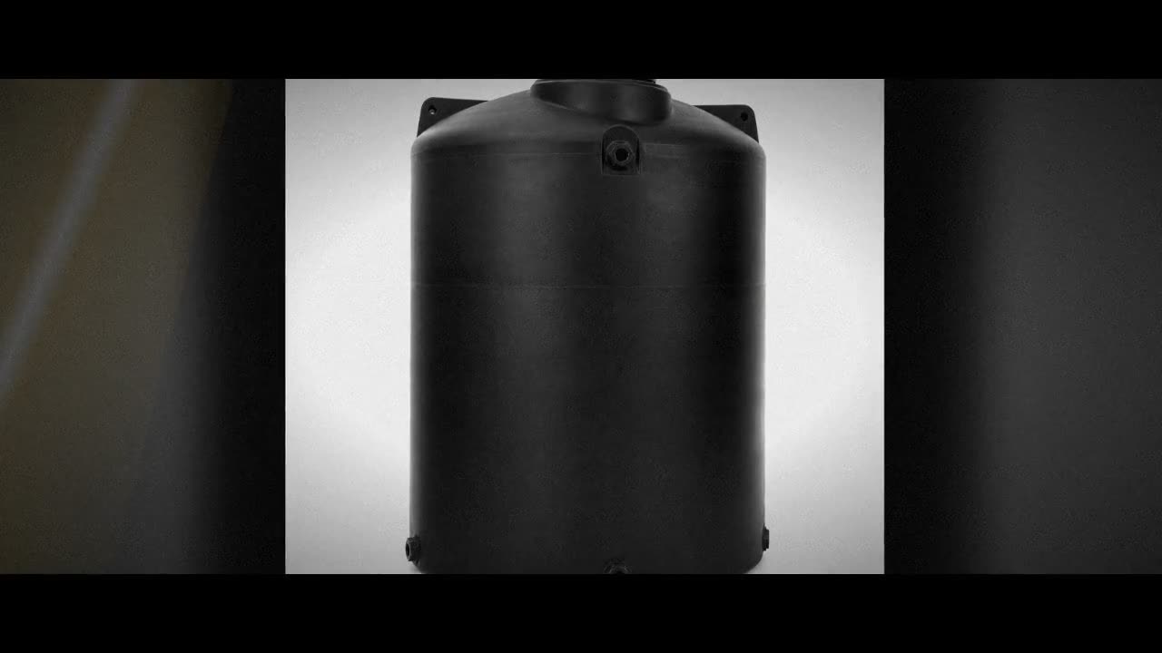 5000 Gallon Plastic Vertical Water Storage Tank in Black video