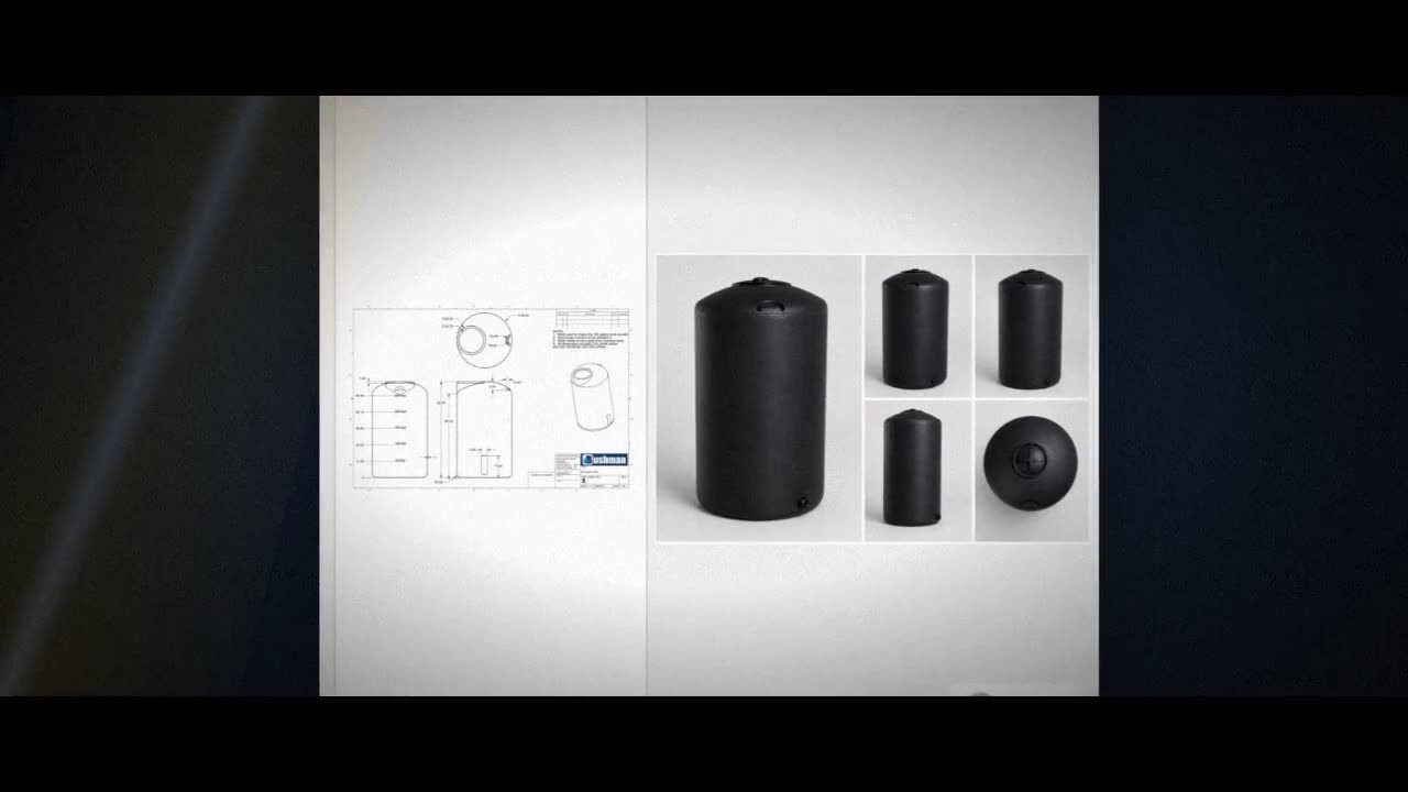 Bushman 300 Gallon Black Vertical Water Storage Tank video